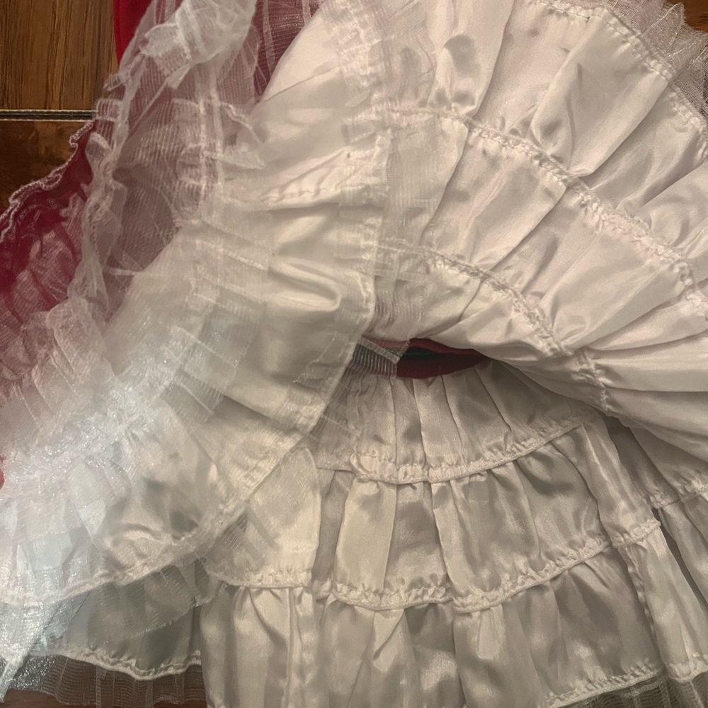 Ooh! La la! Couture Red and White Girls Dress - Picture 4 of 5